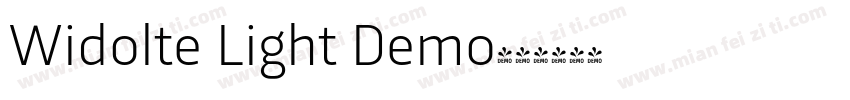 Widolte Light Demo字体转换